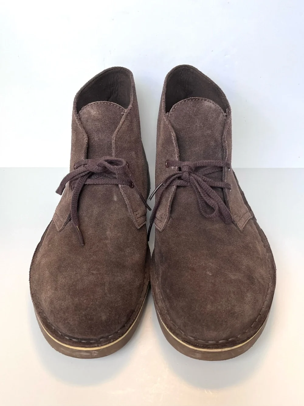 CLARKS Originals Desert Boot Bushacre 2 Chukka Brown Suede Men's Size 9.5 M